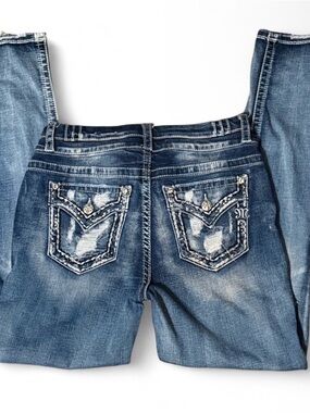 Miss Me Y2K Distressed Embellished Pocket Jeans